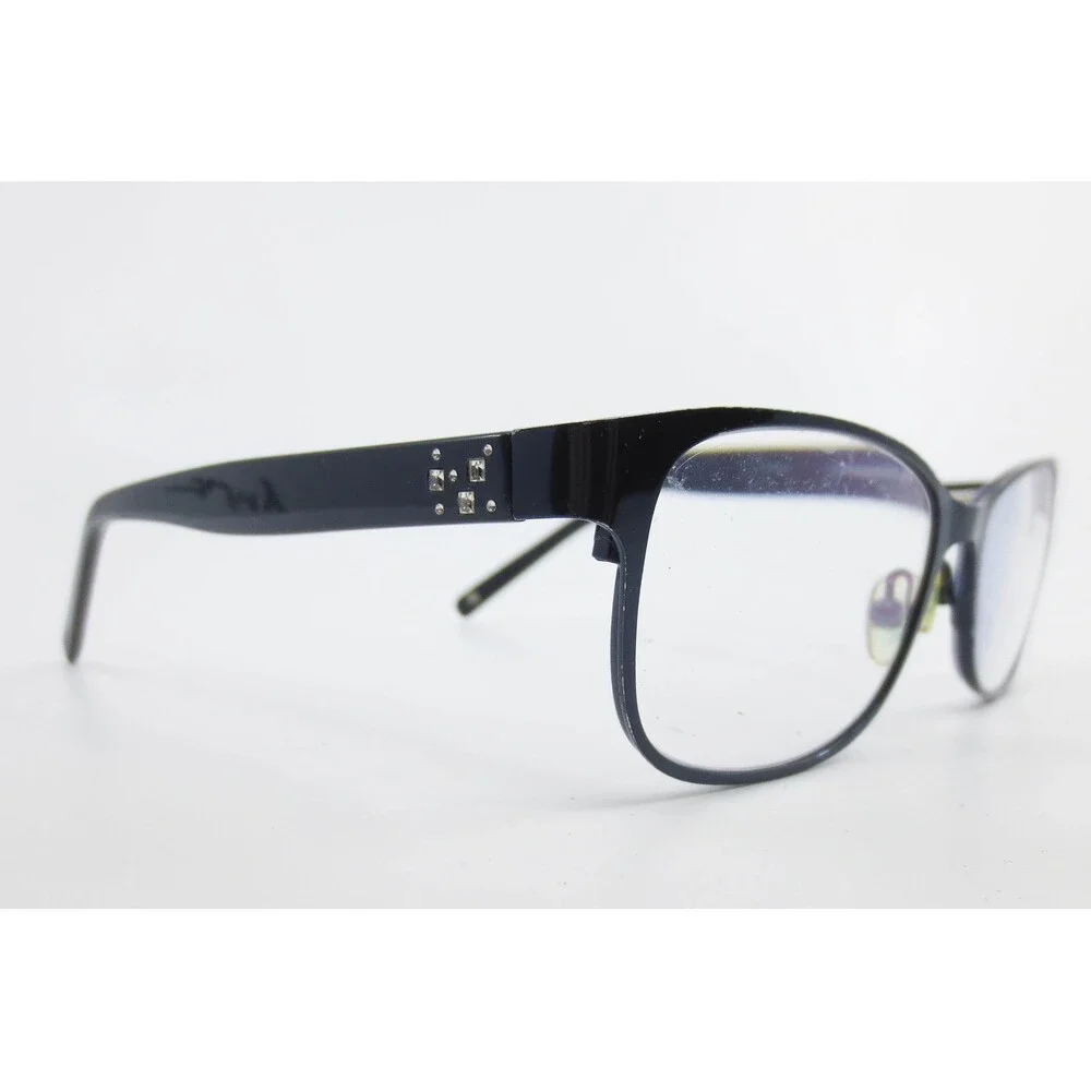 Diva Clearwater Sapphire Blue Eyeglasses Frames Rhinestone Accents 53-16-140